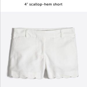 Jcrew 🎀 adorable white scalloped shorts 🎀